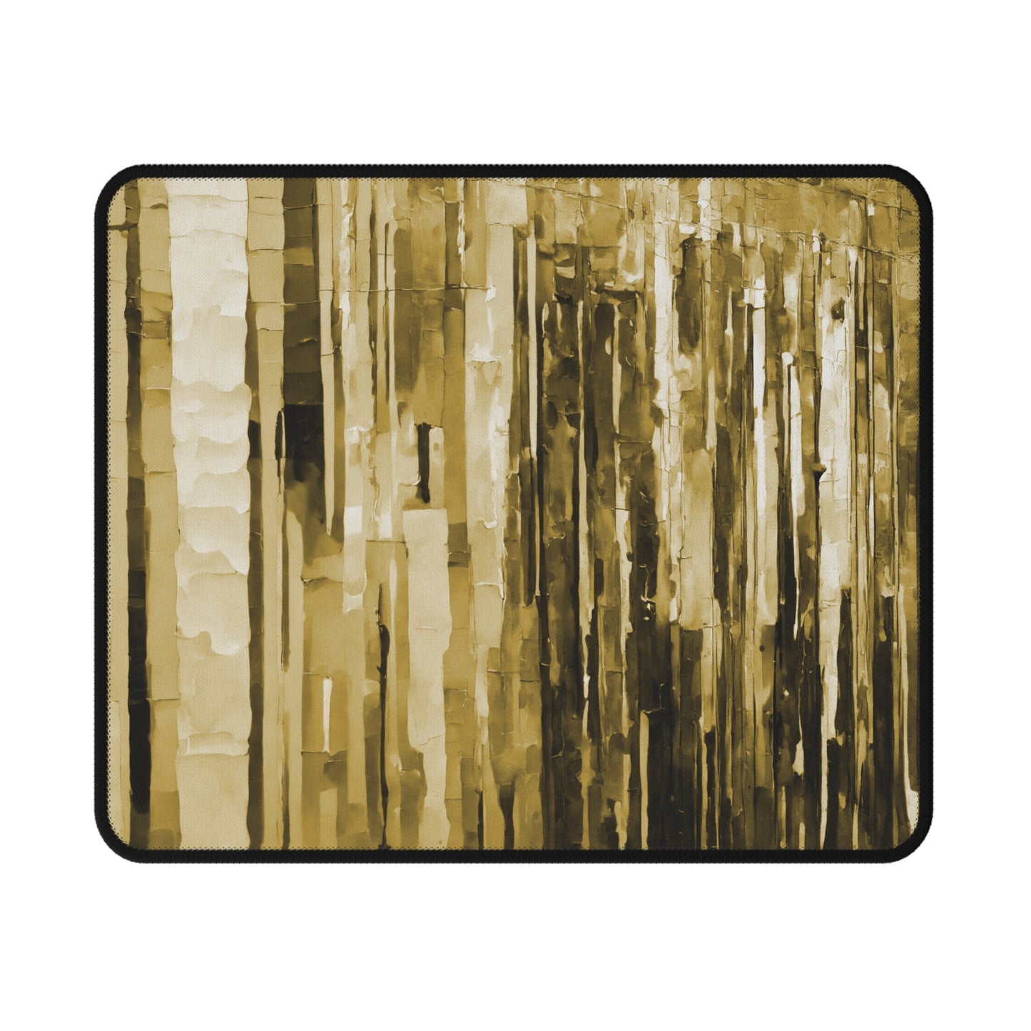 Striped Light Brown Non-Slip Gaming Mouse Pad, 9.5" X 8" Rectangle