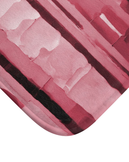 Striped Ruby 34" x 21" Bath Mat