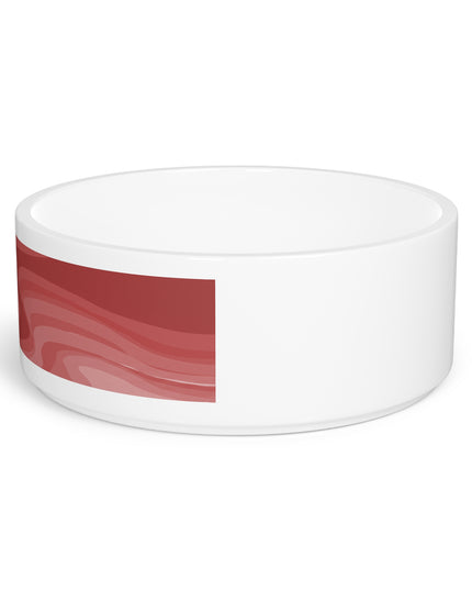Power Red Wavey 16 oz Pet Bowl
