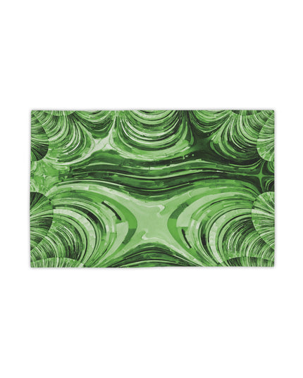 Uzi Spiral Mint Pastel Beach Towel, 18" x 27"