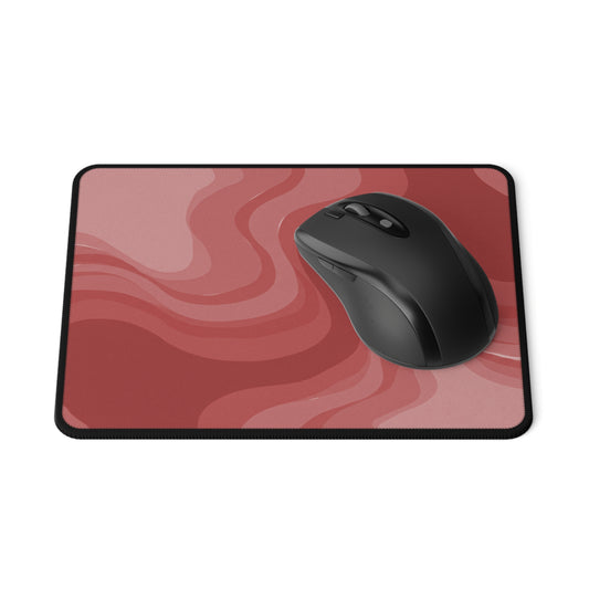 Power Red Wavey Non-Slip Gaming Mouse Pad, 9.5" X 8" Rectangle