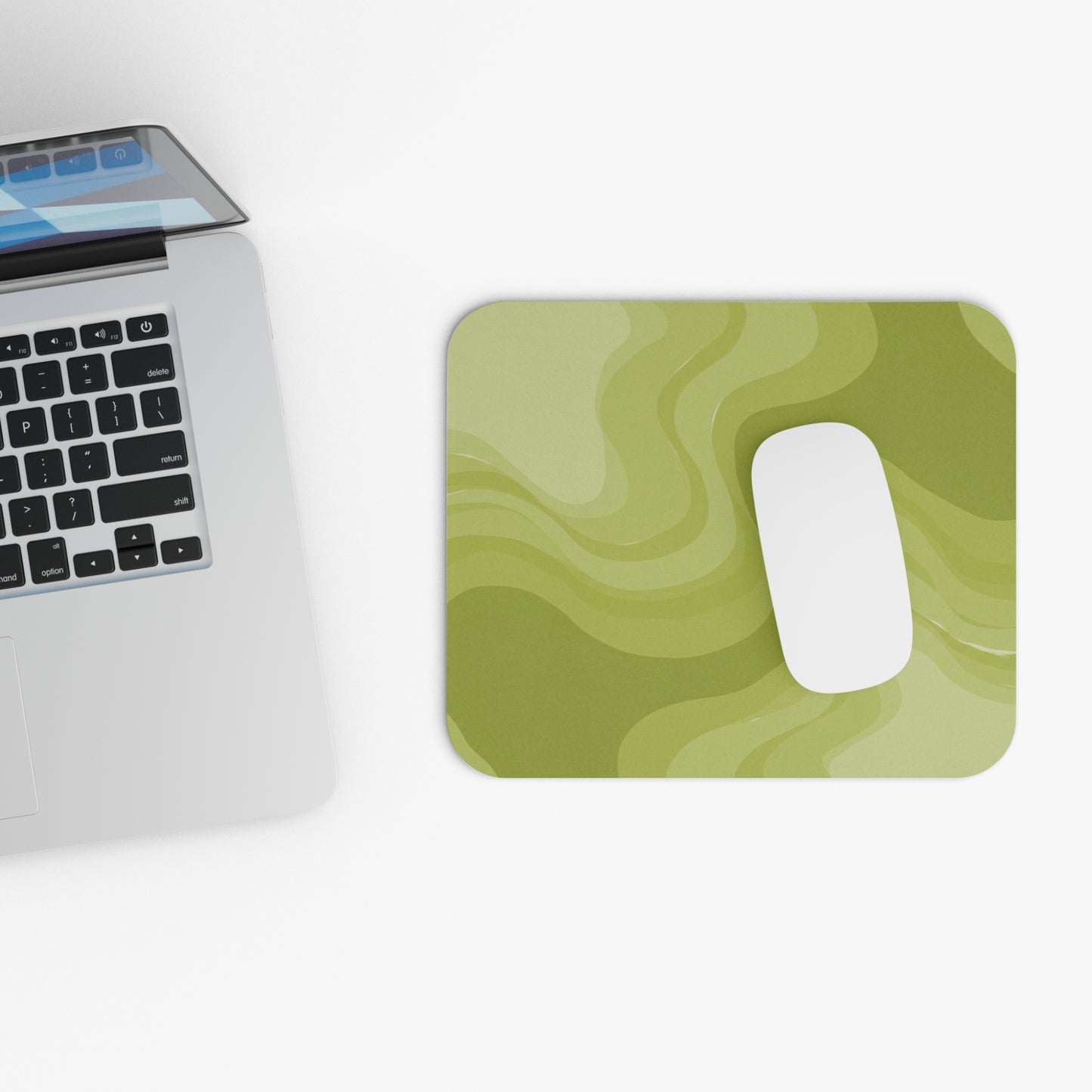 Lemon Wavey Mouse Pad, 9" x 8" Rectangle