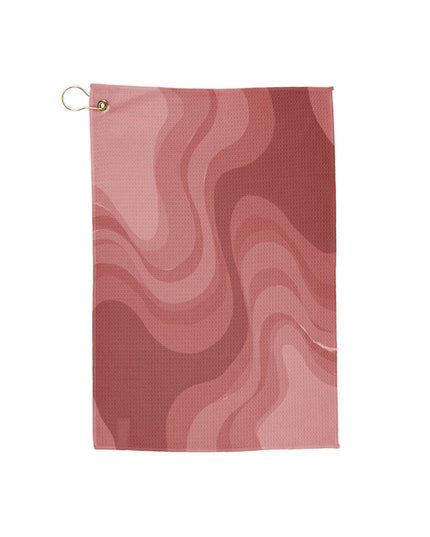 Power Red Wavey 16" x 24" Golf Towel