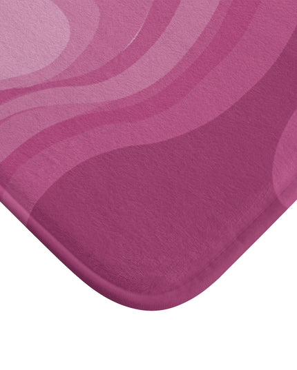 Pinky Mauve Wavey 24" x 17" Bath Mat