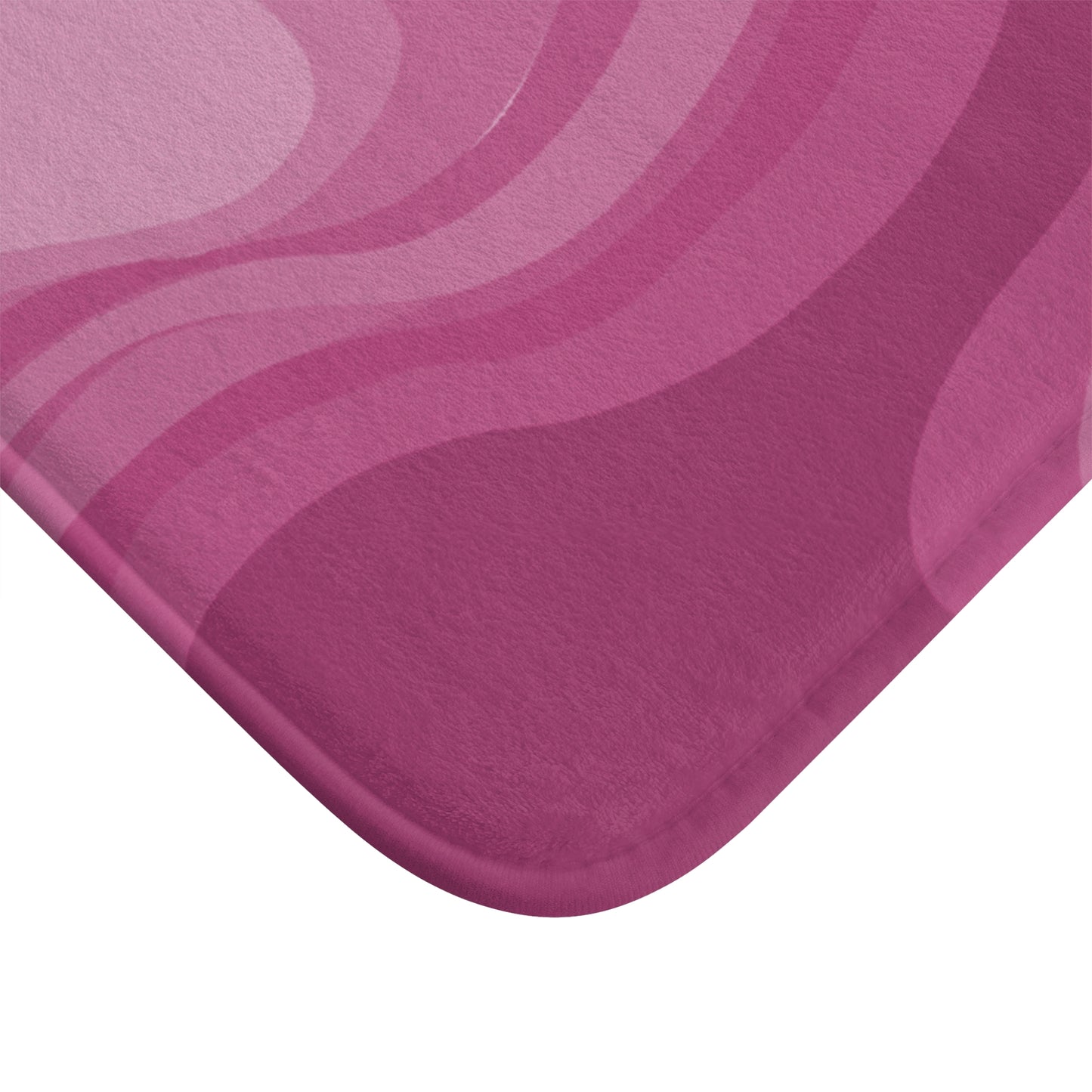 Pinky Mauve Wavey 24" x 17" Bath Mat