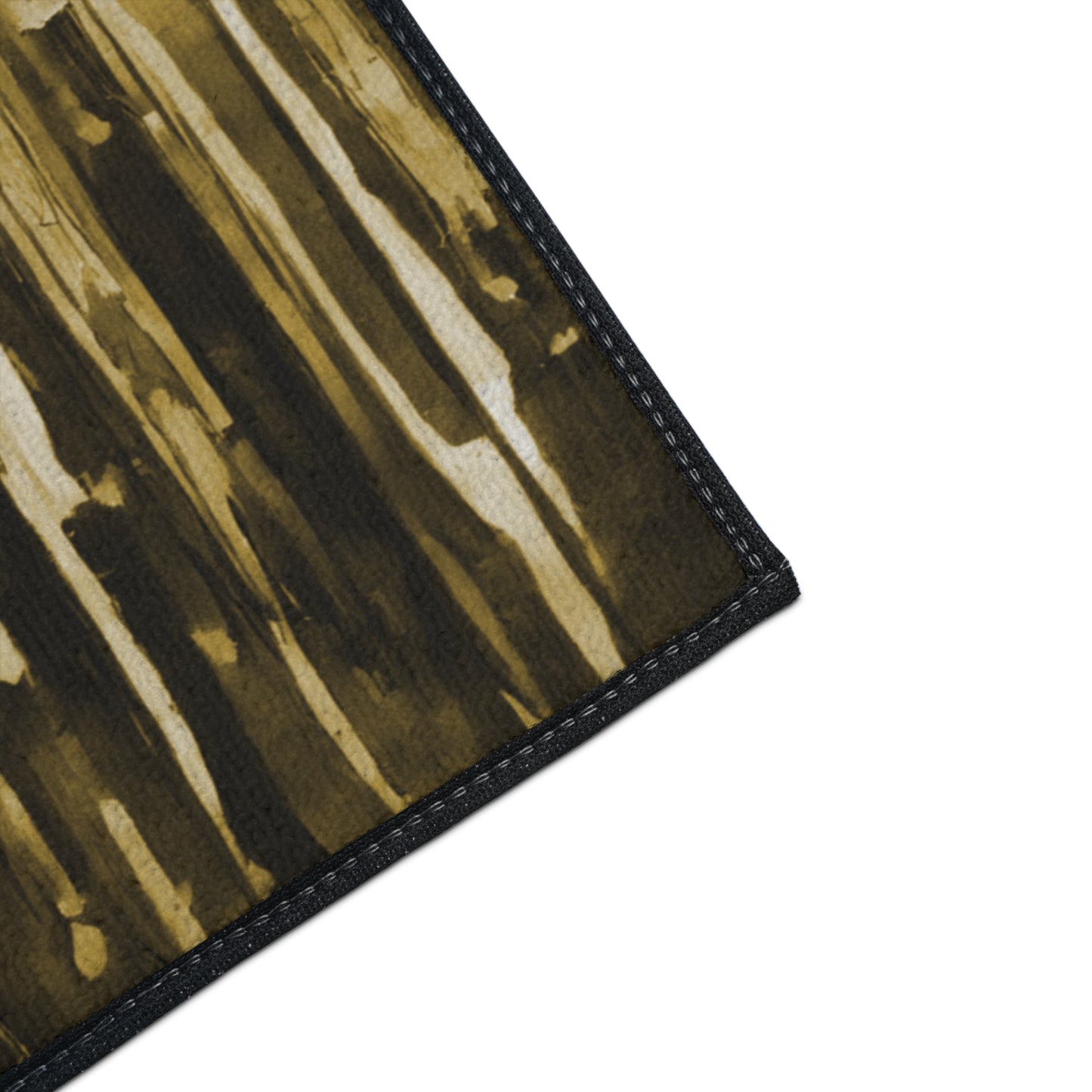 Striped Light Brown 24" x 36" Heavy Duty Floor Mat
