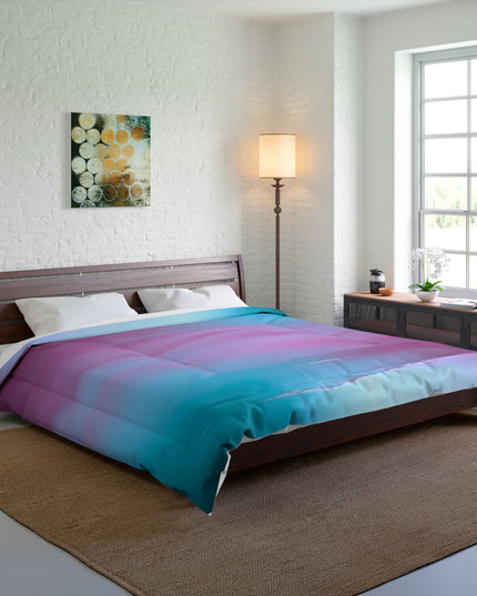 Wine Sea Blue Fog 104" × 88" Comforter