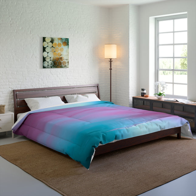 Wine Sea Blue Fog 104" × 88" Comforter