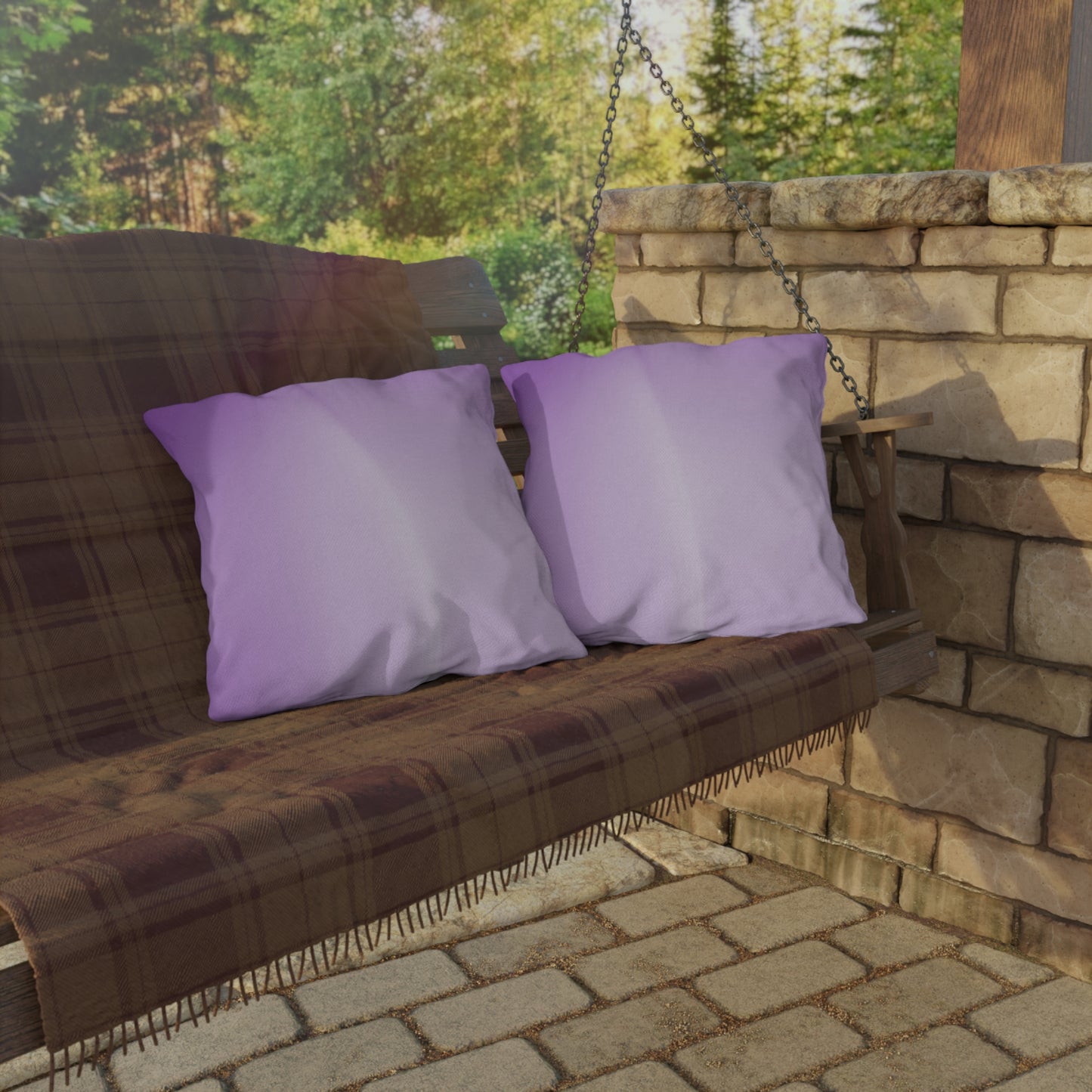 Soft Lavender Fade 20" x 20" Outdoor Pillow
