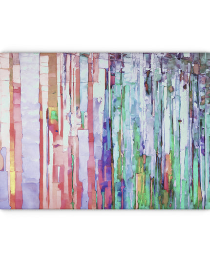 Striped Pastels 11" x 15" Glass Cutting Board