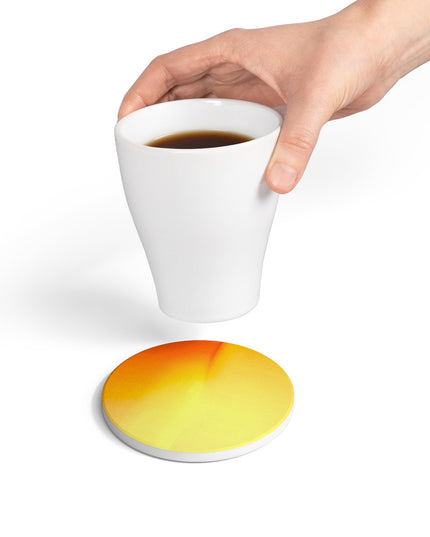 Phoenix Fade 4" x 4" Round Ceramic Coaster