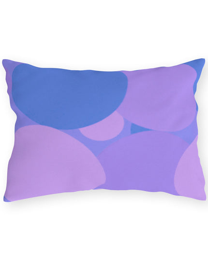 Pastel Purple Family Patches 20" x 14" Outdoor Pillow