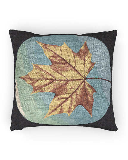 Alpha Maple Leaf Woven Pillow, 17" x 18"