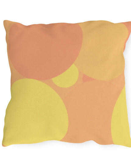Pastel Bright Oranges Patches 18" x 18" Outdoor Pillow
