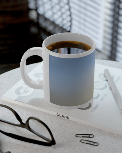 Cobalt Fade 20 oz White Glossy Jumbo Mug