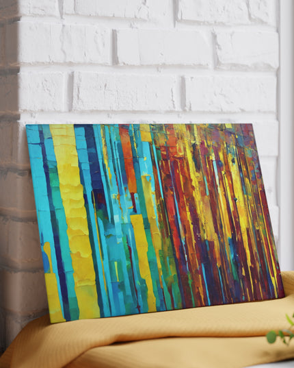 Striped Alpha 8" x 11" Glass Cutting Board