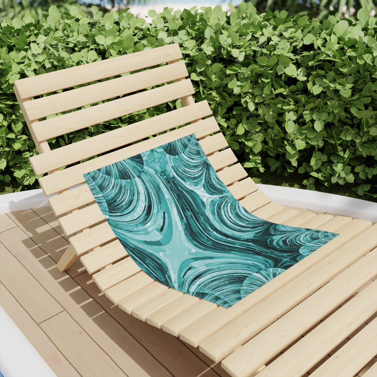 Uzi Spiral Tif Beach Towel, 18" x 27"