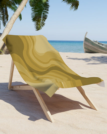 Brown Wavey 30" x 60" Beach Towel