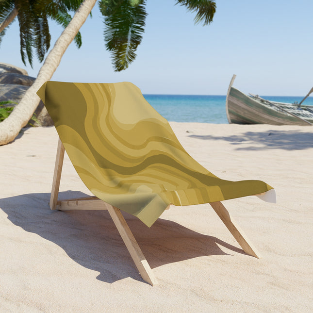 Brown Wavey 30" x 60" Beach Towel