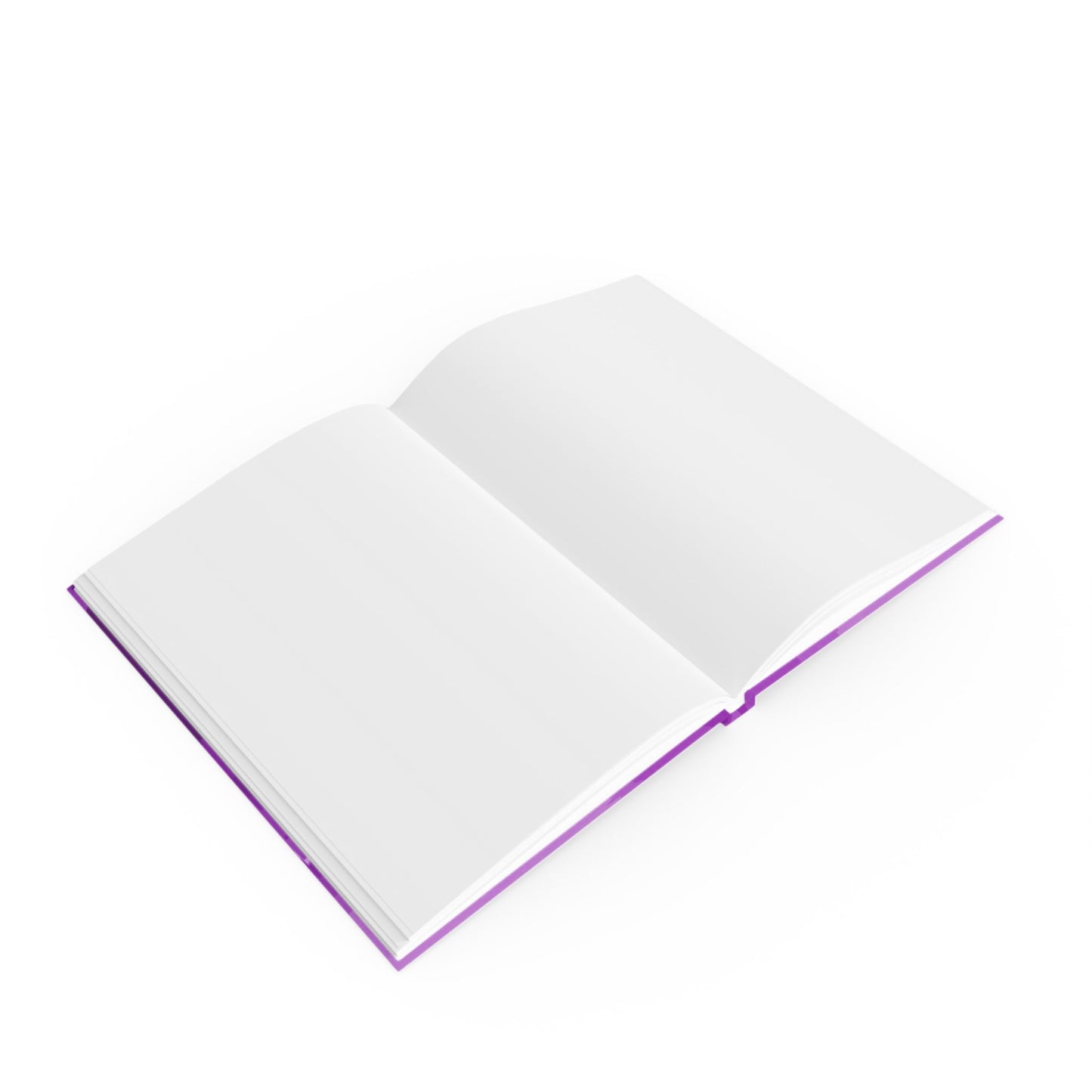 Wavey Purple Wavey 5.2" x 7.4" Hard Backed Journal with 128 blank pages