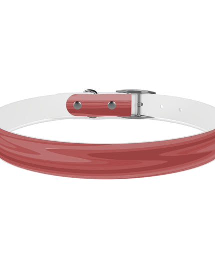 Power Red Wavey Extra Large Dog Collar