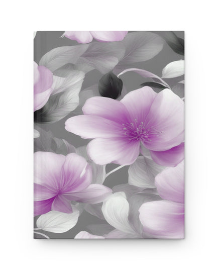 Purple Blossom Floral Bunch Hardcover Journal Matte with 150 lined pages, 5.75" x 8"