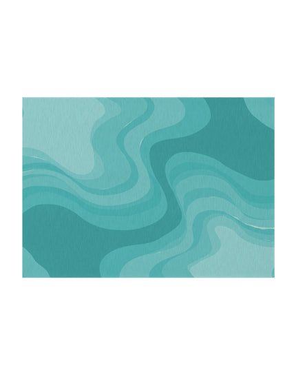Tif Green Wavey 60" x 84" Outdoor Rug