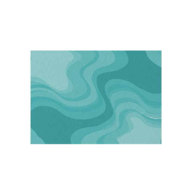 Tif Green Wavey 60" x 84" Outdoor Rug