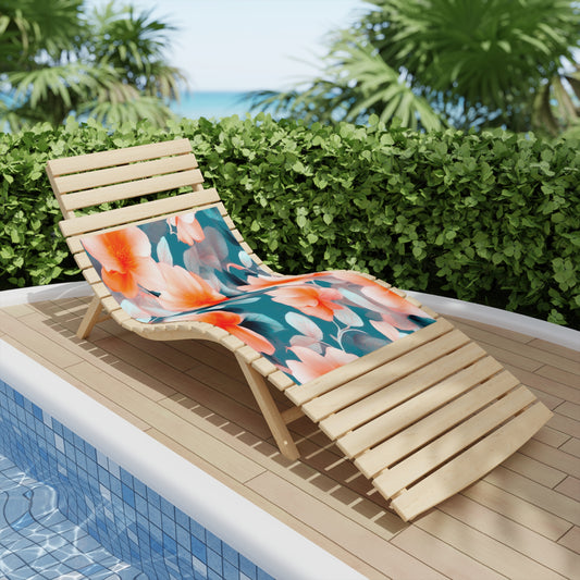 Orange Blossom Floral Bunch Beach Towel, 24" x 44"