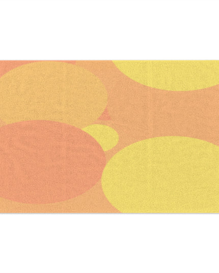 Pastel Bright Oranges Patches Rally Towel, 11" x 18"