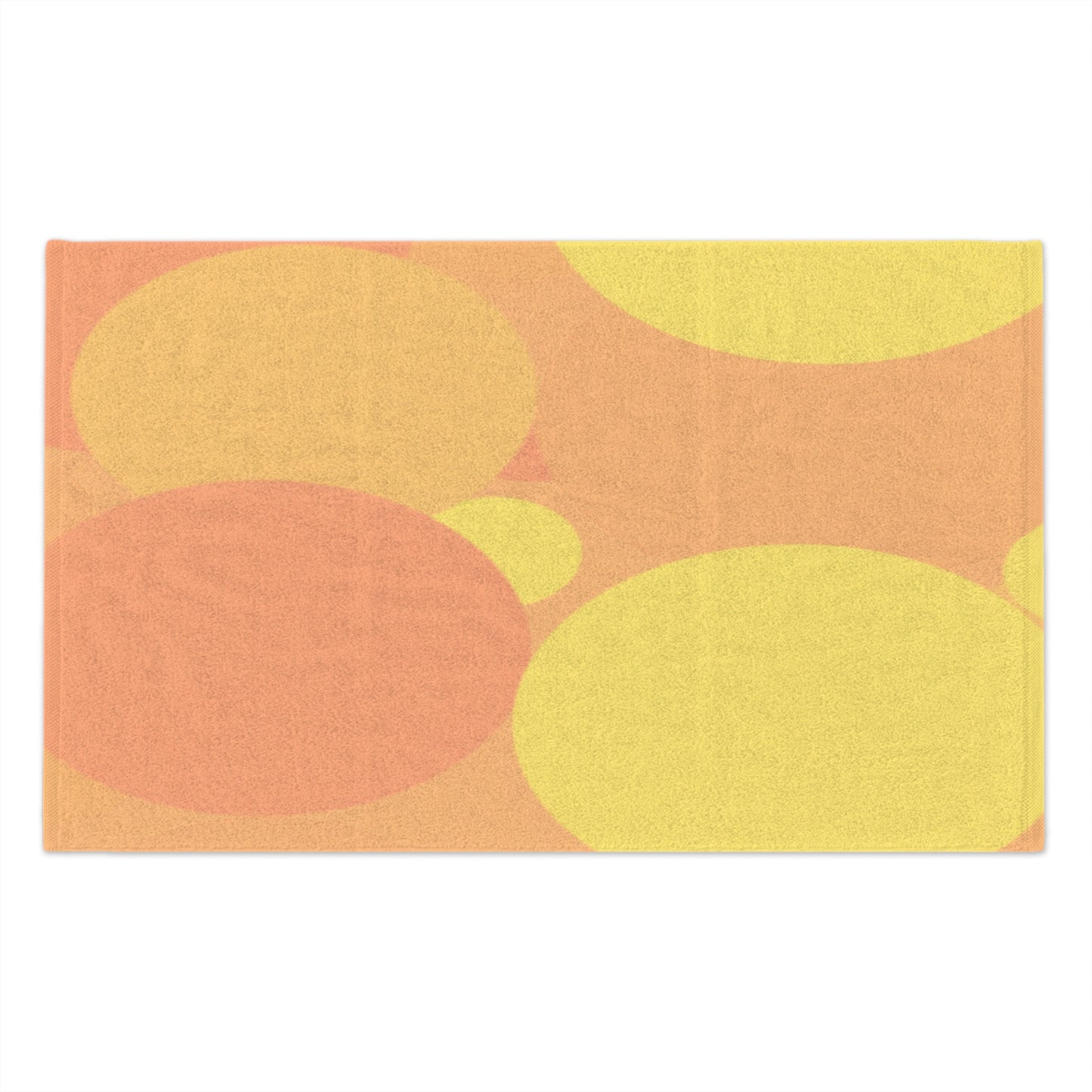 Pastel Bright Oranges Patches Rally Towel, 11" x 18"