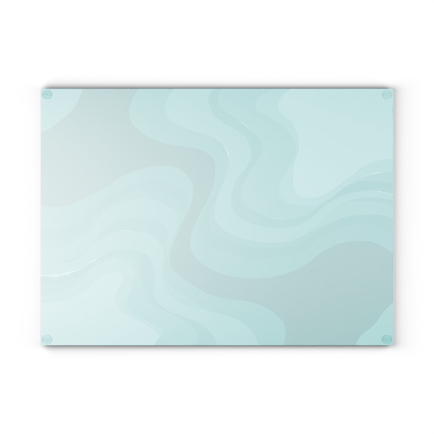 Tif Green Wavey Glass Cutting Board, 11" x 15"