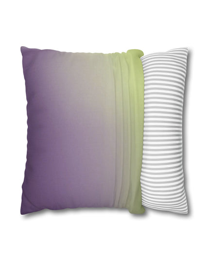 Purple Golden Fade Spun Polyester Square Pillowcase, 14" x 14"