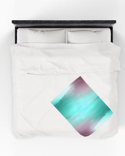 Green Sea Lavender Fog Velveteen Plush Blanket, 30" x 40"