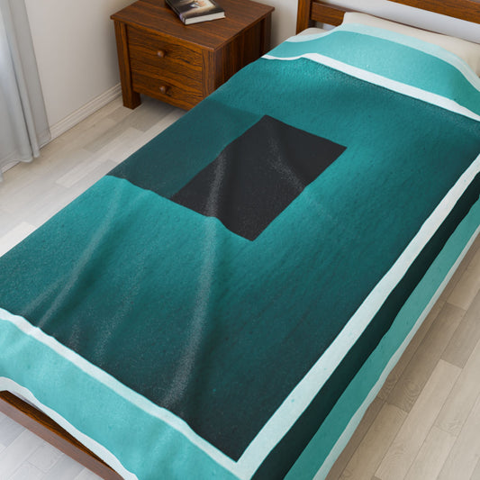 Tif Shadow Velveteen Plush Blanket, 60" x 80"