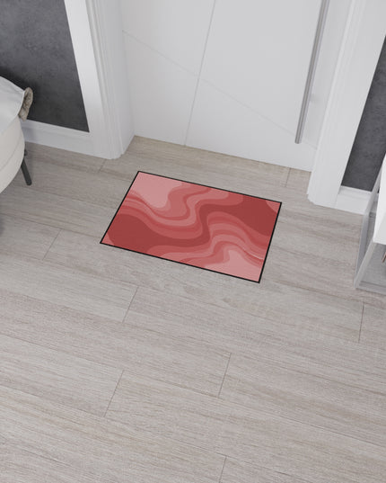 Power Red Wavey 18" x 27" Heavy Duty Floor Mat