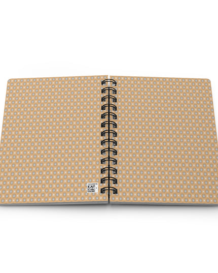 Tan Sunset Star-crossed Bodies Spiral Bound Journal, 5" x 7" 150 pages