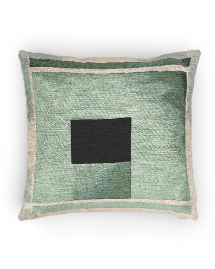 Mint Shadow Woven Pillow, 17" x 18"