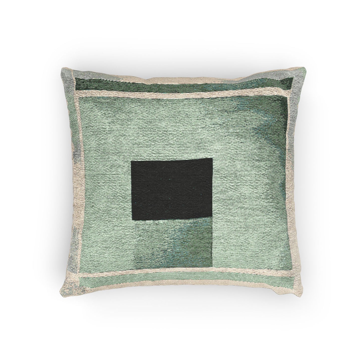 Mint Shadow Woven Pillow, 17" x 18"