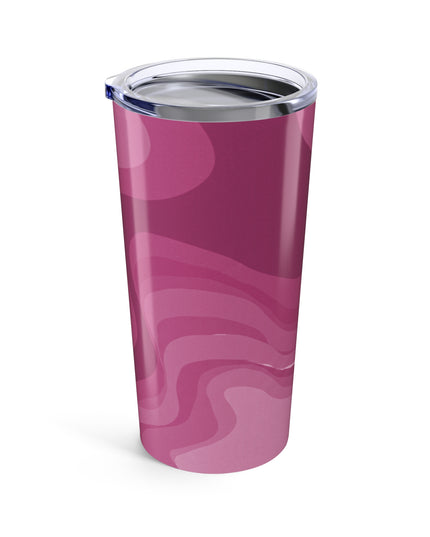 Pinky Mauve Wavey Tumbler 20oz