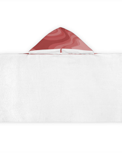 Power Red Youth Hooded Towel, 24" x 48"