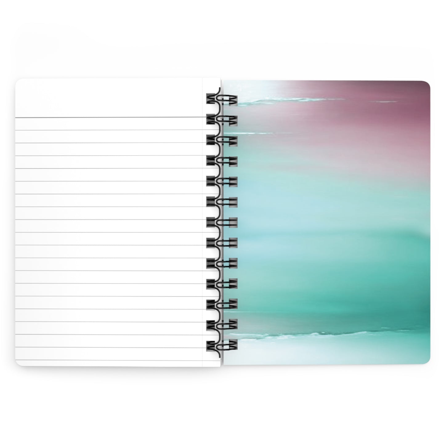 Green Sea Lavender Fog Spiral Bound Journal, 5" x 7" 150 pages