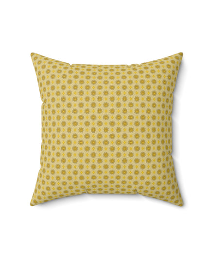Lemongrass Star-crossed Bodies Faux Suede Square Pillow, 16" x 16"