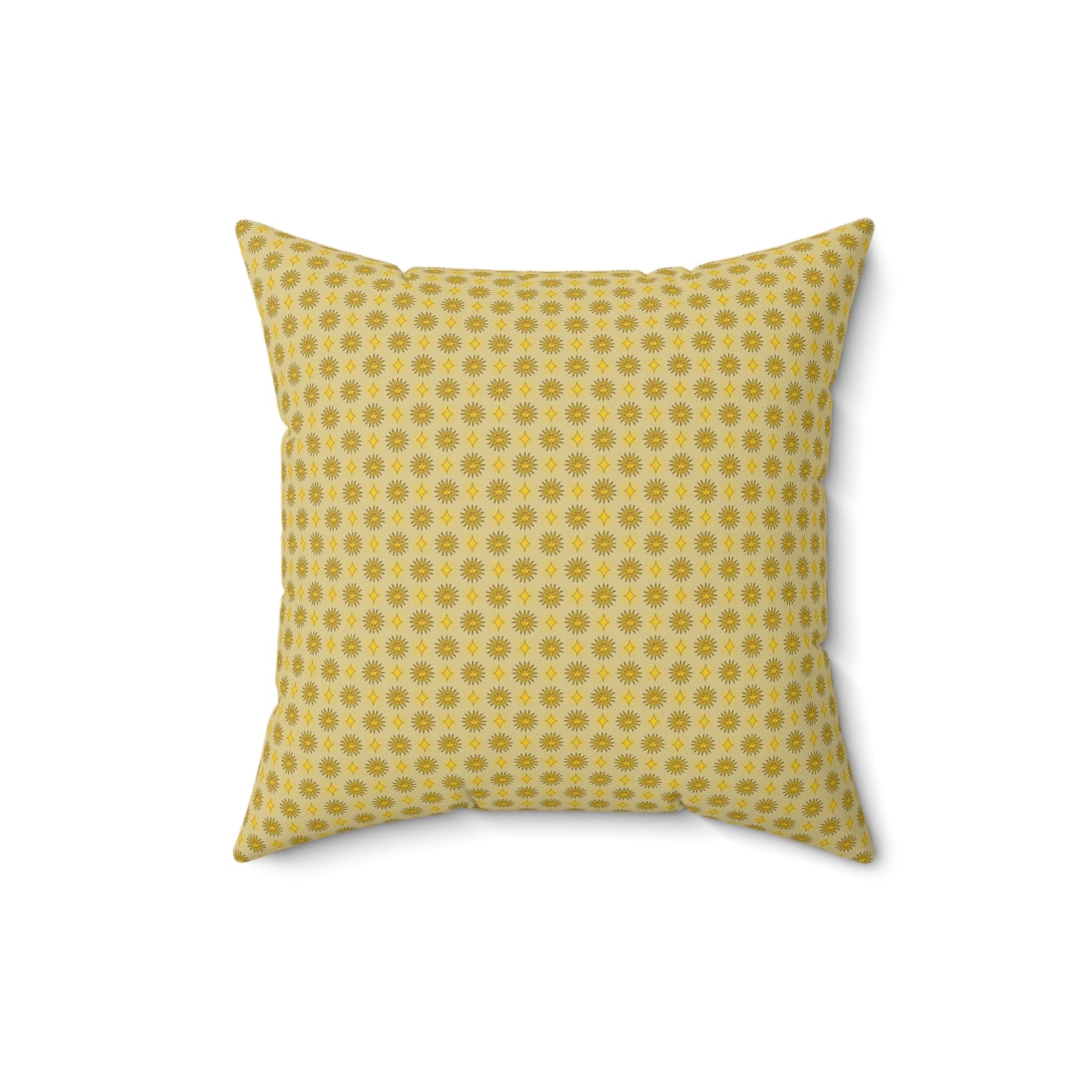 Lemongrass Star-crossed Bodies Faux Suede Square Pillow, 16" x 16"