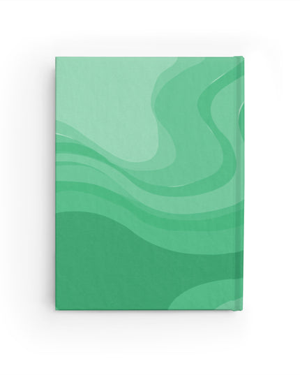 Mint Green Wavey 5" x 7" Journal - 128 Ruled Line pages