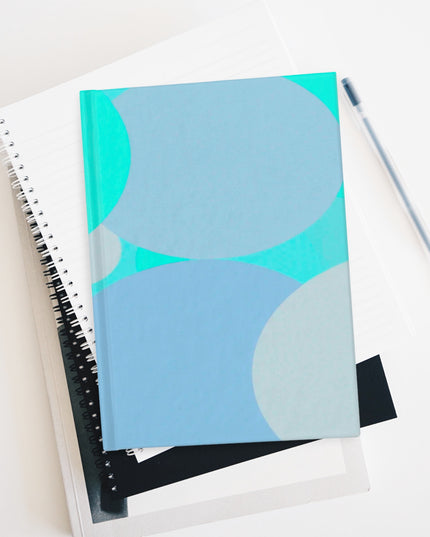 Pastel Tan and Tif Patches 5" x 7" Journal - 128 Blank pages