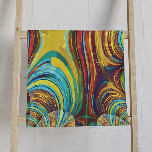 Uzi Spiral Alpha Hand Towel, 16" x 28"