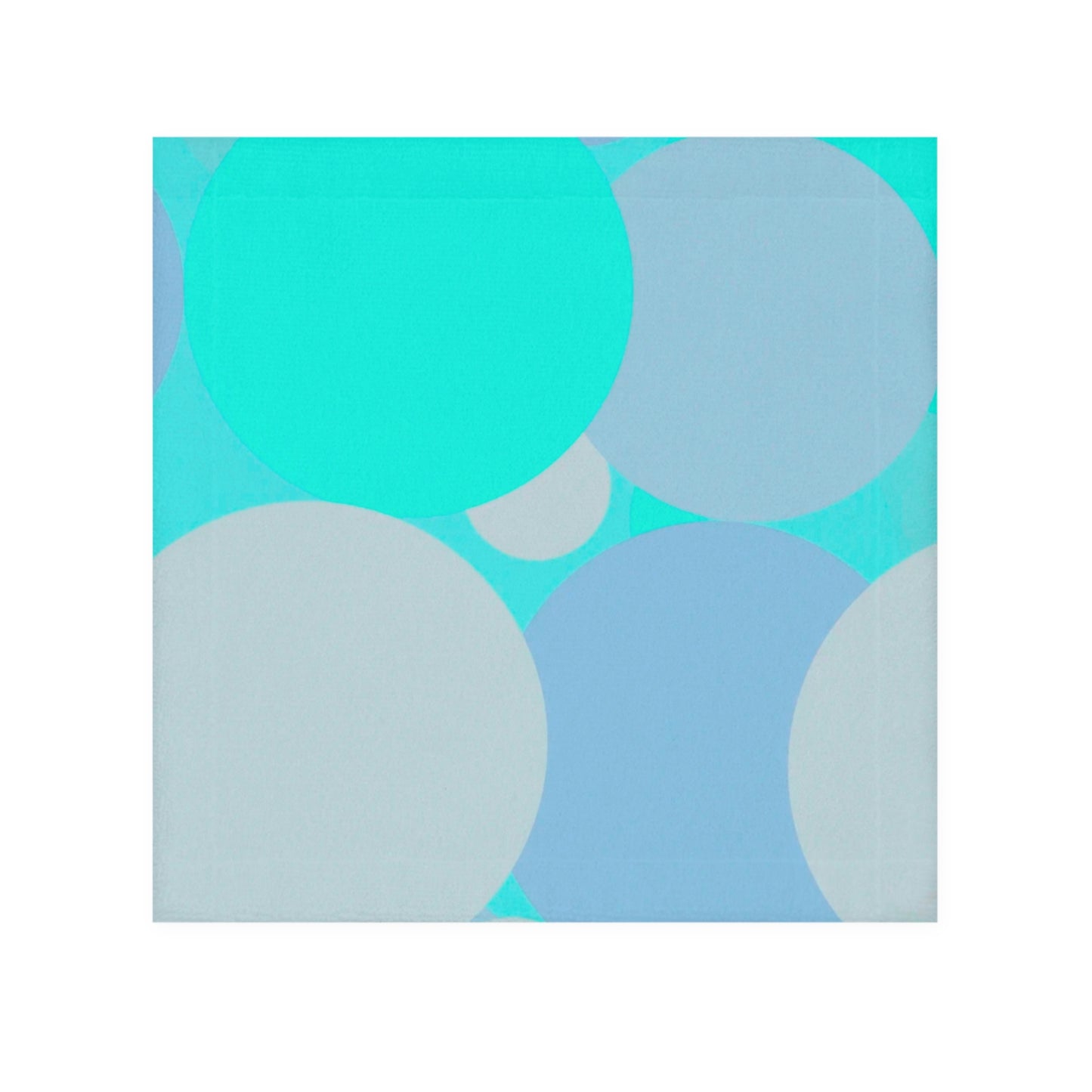 Pastel Tan and Tif Patches Face Towel, 13" x 13"