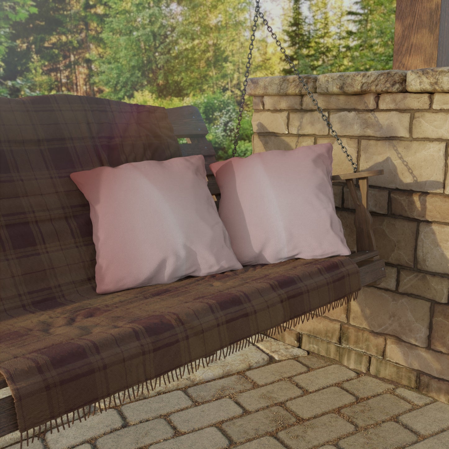 Rose Red Fade 18" x 18" Outdoor Pillow