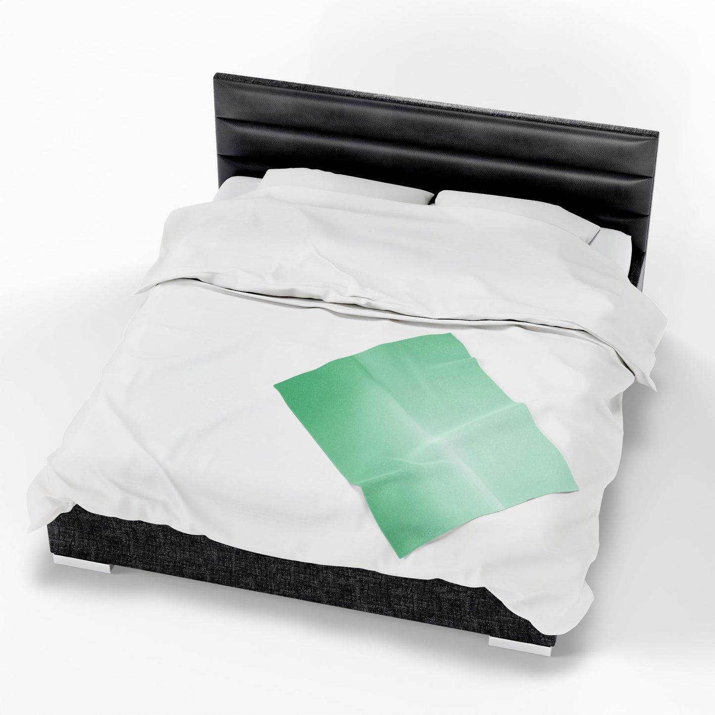 Mint Fade Velveteen Plush Blanket, 30" x 40"